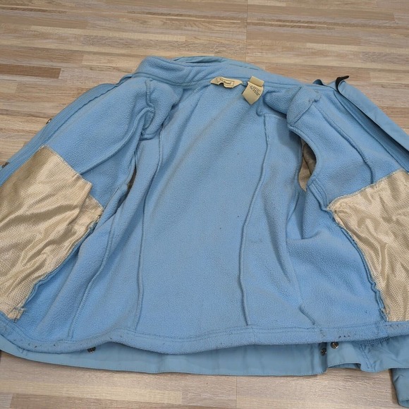 Vintage LL Bean All Conditions "2 In One" Jacket Womens Small Blue Poly Shell - Picture 3 of 8